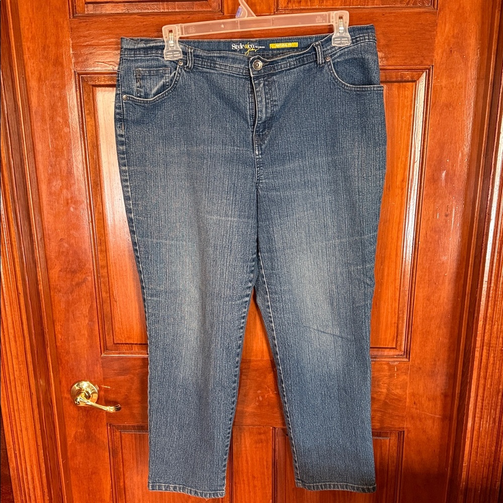 Style & Co. Dark Blue Ankle Jeans